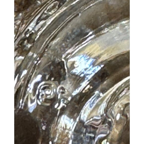 Vintage Cut Glass Candle Holders Pair Tealight, Taper Candles Sticks Signature - Picture 8 of 9